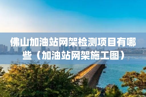 佛山加油站网架检测项目有哪些（加油站网架施工图）